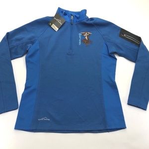 Eddie Bauer Wylie Coyote Jacket Blue 1/4 Zip M